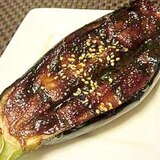 米茄子の味噌田楽風焼き